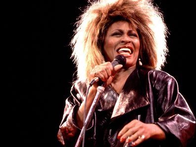 Tina Turner performing, Chicago, Illinois, June 12, 1984. 