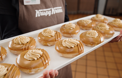 Krispy Kreme Lotus Biscoff doughnut