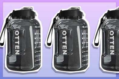 9PR: 1.5 Liter Water Jug with Flip-top Lid Handle Strap, Leak-Proof BPA Free Reusable Time Marker Reminder Large Capacity Wide Mouth Water Bottle.