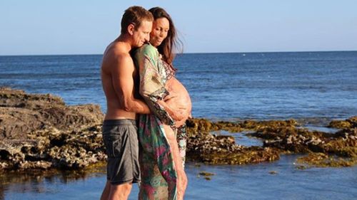 Pitt and Hoskin announced her pregnancy in June. (Instagram)