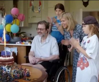 Kate Garraway, Derek Draper and their two kids Darcey and Billy in documentary Caring for Derek