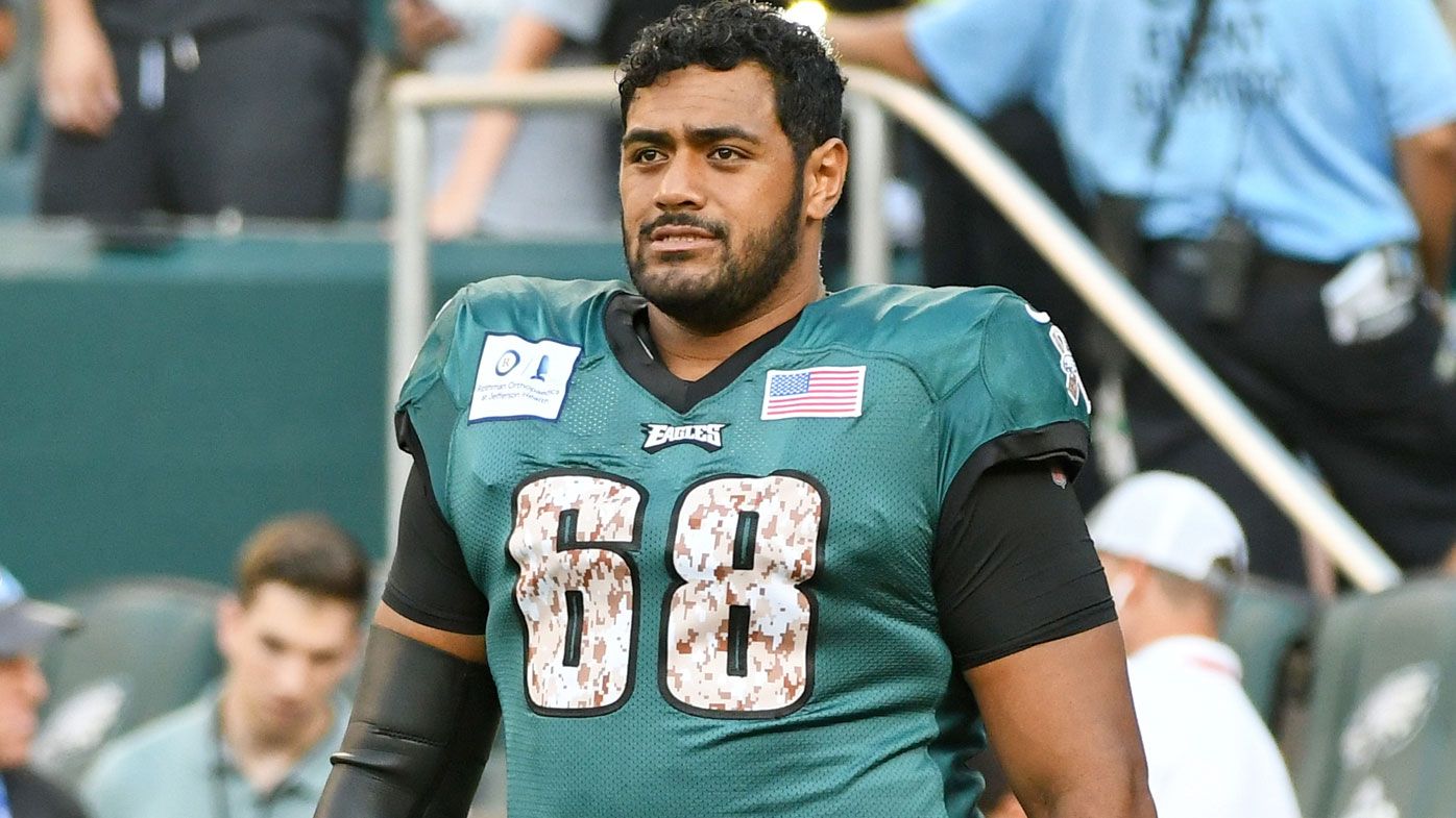 NFL: Jordan Mailata tackle, Philadelphia Eagles v Baltimore Ravens