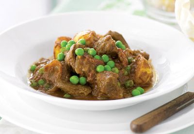 Curried lamb and potatoes