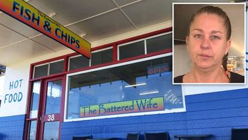 Carolyn Kerr has sparked outrage for naming her Queensland shop 'The Battered Wife'.