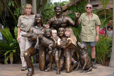 Bindi Irwin, Robert Irwin, Terri Irwin, Bob Irwin, Steve Irwin Memorial Day, Australia Zoo ,November 15, 2007