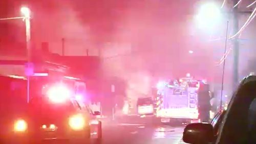 Thirty firefighters were called to the blaze. (9NEWS)