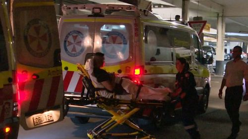 Two men were injured in the brawl. (9NEWS)