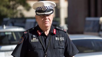 Northern Territory Police Deputy Commissioner Murray Smalpage arriving at the coronial inquest into the death of Kumanjayi Walker at the Alice Springs Local Court in Alice Springs, Northern Territory.