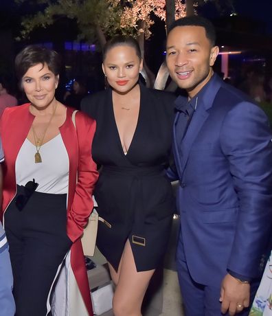 Kris Jenner, Chrissy Teigen and John Legend