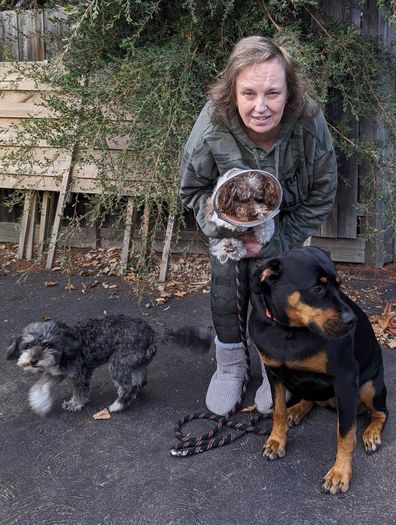 Lisa with her dogs, Pet Medical Crisis