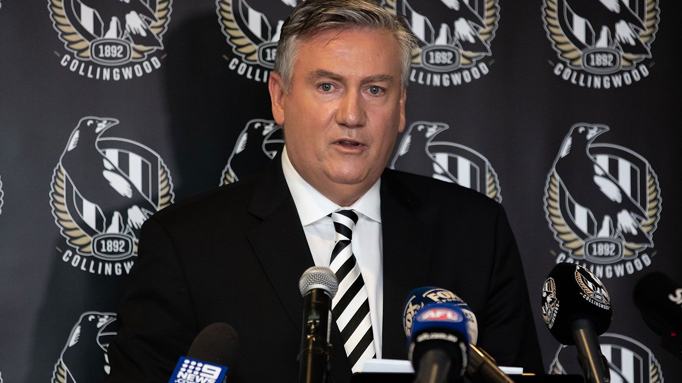 Collingwood officially unveils Mark Korda as club's 13th president, replacing Eddie McGuire