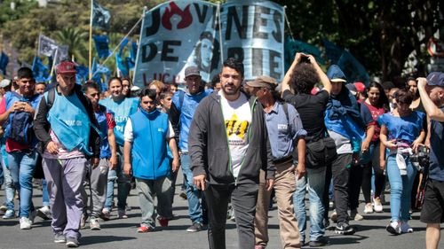 Protests have been held in Argentina amid austerity measures over the financial crisis.