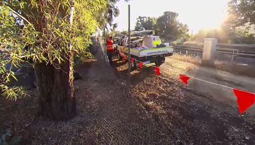Officers tried to stop him but the Ute was later found crashed into a tree.