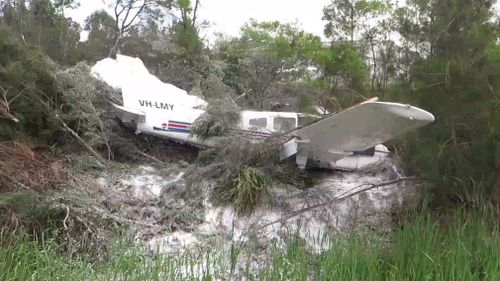 Paramedics said it was a "miracle" the pilot walked away without injury. (9NEWS)