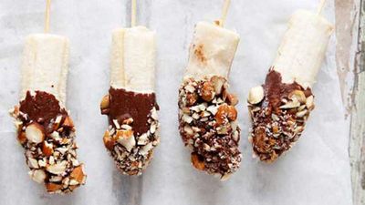 <strong>Brooke Meredith's frozen banana pops</strong>