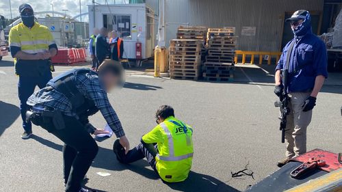 Un presunto personaggio della criminalità organizzata è stato accusato di aver utilizzato due addetti ai lavori aeroportuali e un aereo passeggeri per importare 100 kg di cocaina in Australia.
