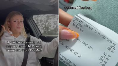 TikTok star Sophia Begg slammed for her $322 Macca's act