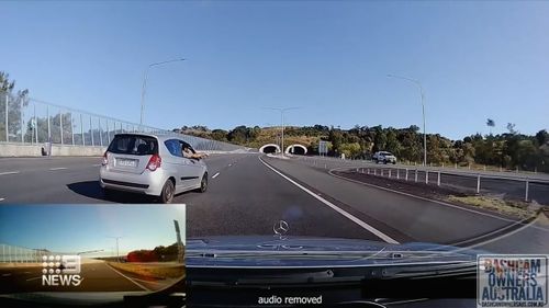 Terrifying dashcam footage of a road rage incident where an axe-wielding driver chases a vehicle on the NSW North. 
