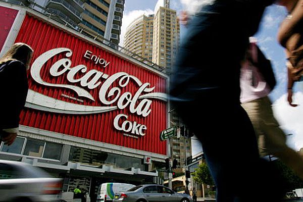 Coca Cola sign in Kings Cross