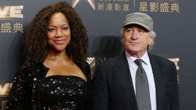 Robert De Niro, right, poses with his wife Grace Hightower. (AAP)
