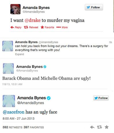 amanda bynes tweets rihanna