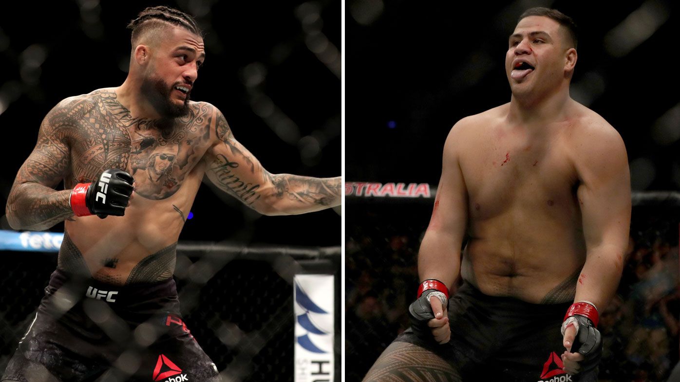 Brothers-in-law Tai Tuivasa and Tyson Pedro cry foul after missing out on bonuses at UFC 221
