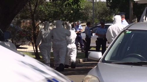 The woman's body was found at the rear of the property on Wyndora Avenue (Supplied).