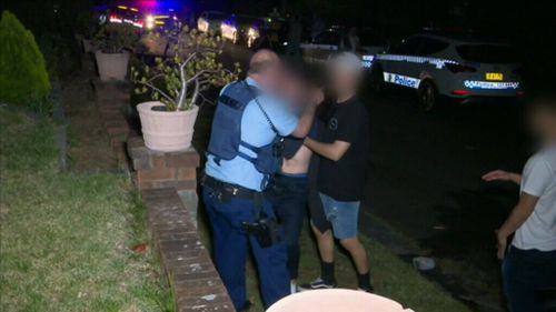 Police were called after the brawl broke out at the home.
