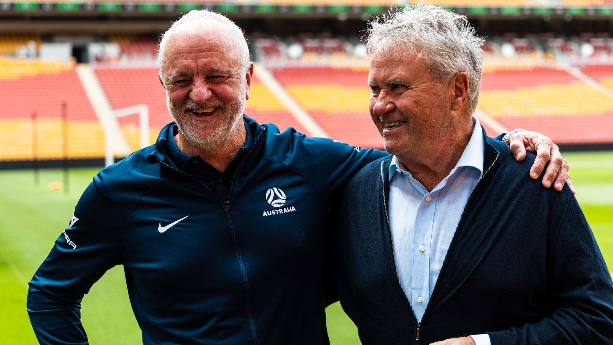 Guus Hiddink praises courage of Graham Arnold ahead of Socceroos centenary celebrations