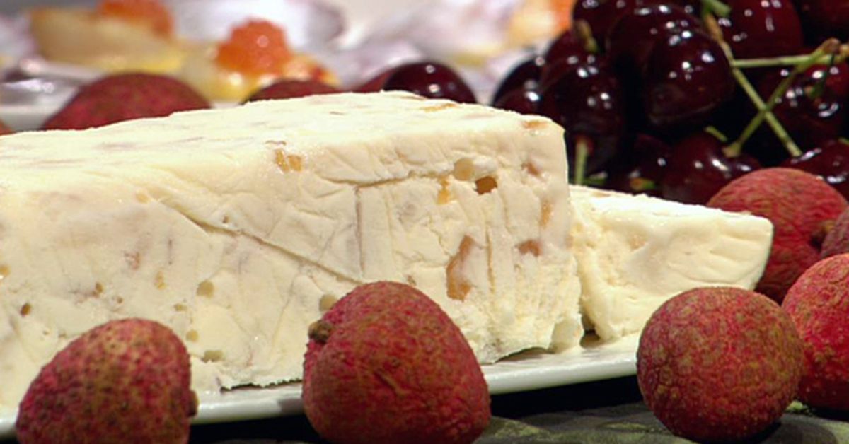 Lychee & glac&eacute; ginger ice cream - 9Kitchen