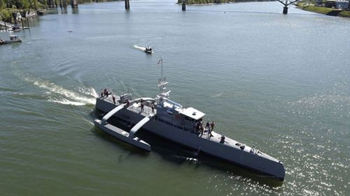 The US developed Sea Hunter is an entirely new class of unmanned ocean-going vessel. (Wikimedia Commons)