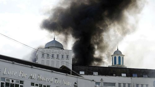 Two teenage boys arrested over London mosque blaze