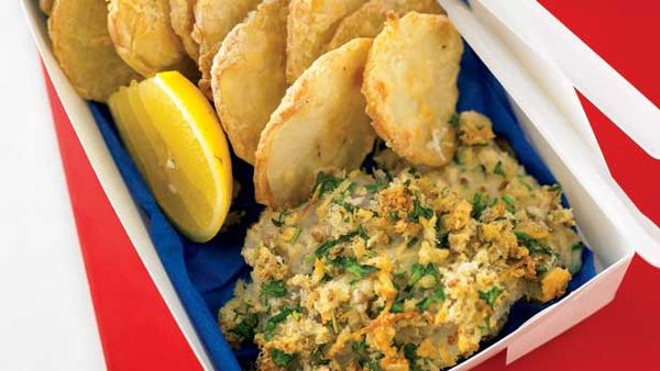 Fish and potato scallops