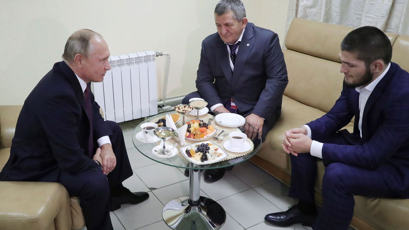 Vladimir Putin meets Khabib Nurmagomedov