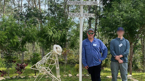 Paul Miller died while walking the Kokoda Track with his son on Sunday.