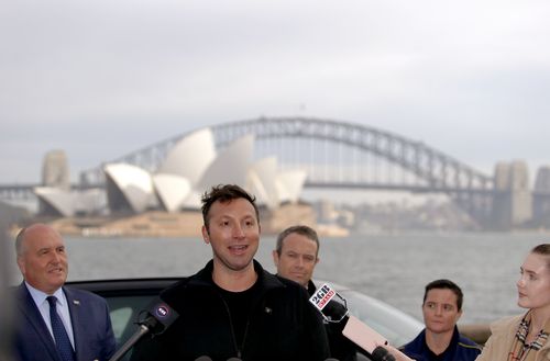 Swimming legend Ian Thorpe was in Sydney to launch the ticket sales of the fourth Invictus Games. Picture: AAP