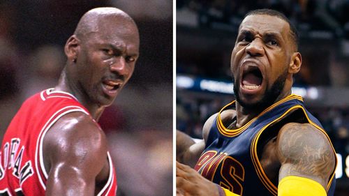 Michael Jordan says there is "no question" he would beat LeBron James one-on-one in his prime. (Supplied)