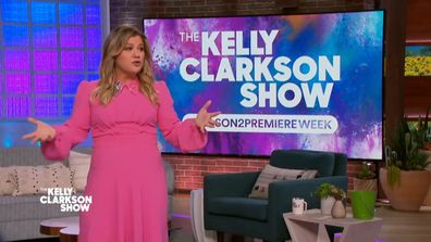 Kelly Clarkson addressed her pending divorce on the show