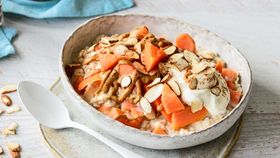 Papaya and almond porridge