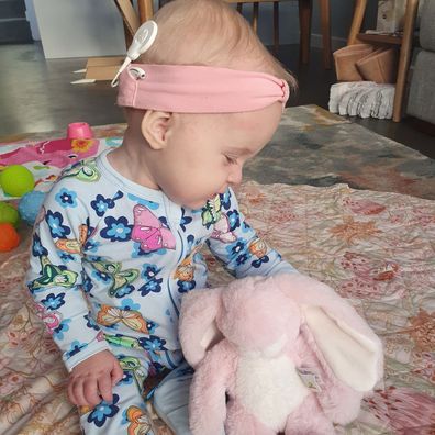 Riley has been fitted with cochlear implants.