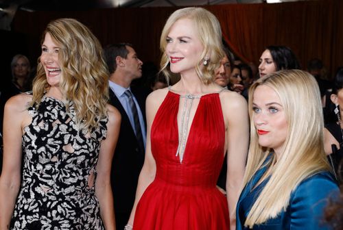 Nicole Kidman, with Laura Dern and Reese Witherspoon, who co-funded the series