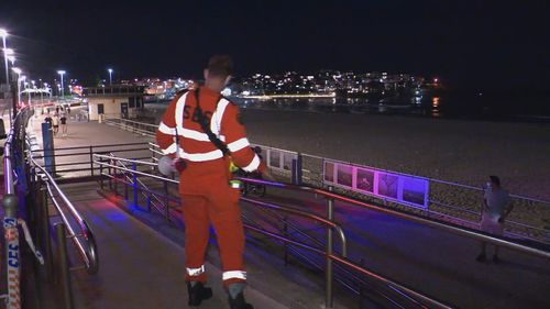 Bondi Beach was evacuated last night after a marine tsunami warning following an underwater volcano eruption near Tonga.