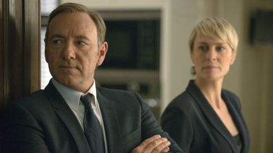 Kevin Spacey and Robin Wright in House Of Cards. (AAP)