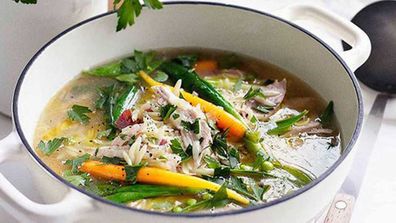 Spring chicken soup