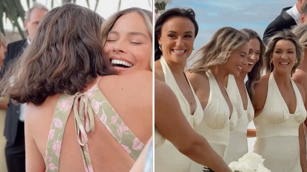 Margot Robbie stuns as a bridesmaid for her friend's wedding in Australia -  9Celebrity