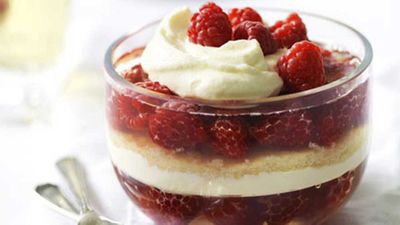 Click through for our <a href="http://kitchen.nine.com.au/2016/05/17/13/40/december-raspberry-mascarpone-trifle" target="_top">Raspberry mascarpone trifle</a> recipe