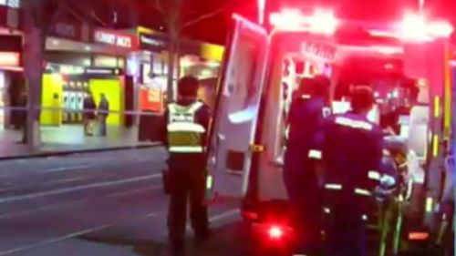 Four people were taken to hospital after the altercation. (9NEWS)