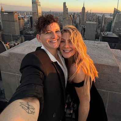 Natalie Bassingthwaite and partner Pip Loth