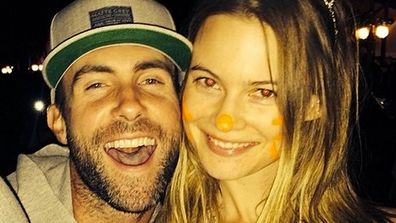 Model Behati Prinsloo and Maroon 5 frontman Adam Levine.