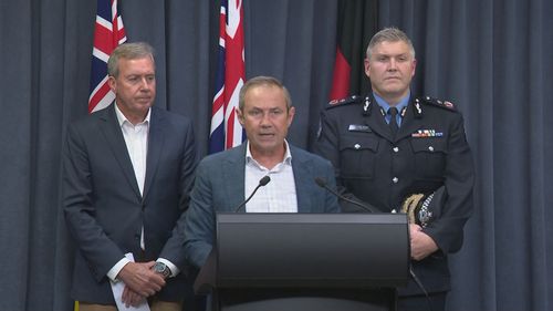 WA premier Roger Cook addressed the media after a device was thrown into the crowd at a Perth Invasion Day rally.